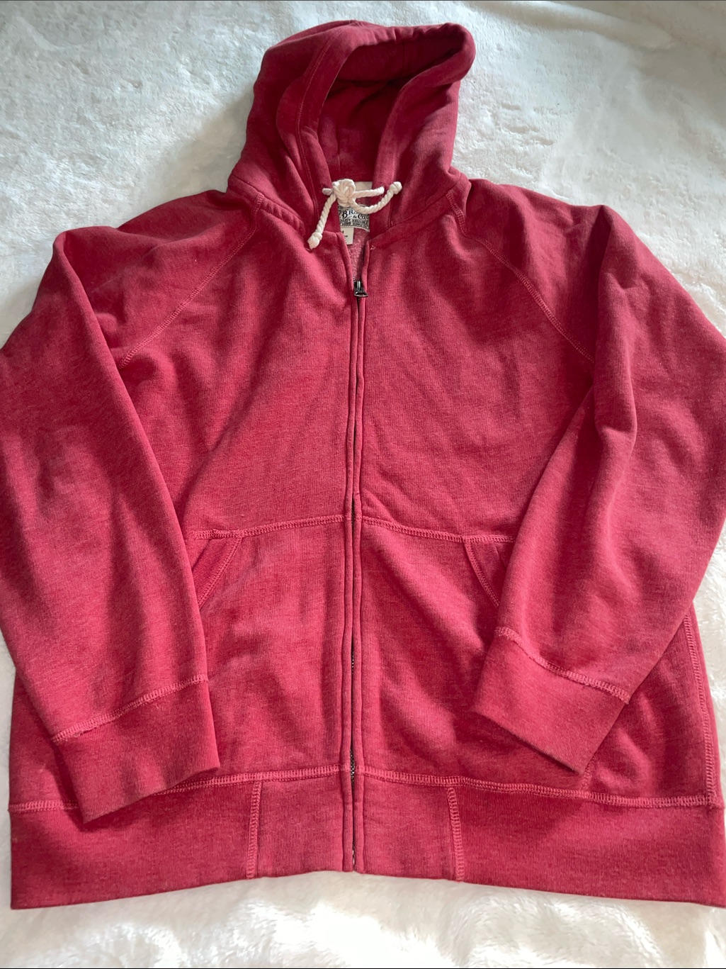 Lucky Brand Men’s Size M Red Full-Zip Hoodie